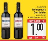Dornfelder im EDEKA Prospekt Dornfelder von Weingenuss im aktuellen EDEKA Prospekt für 1,00 €
