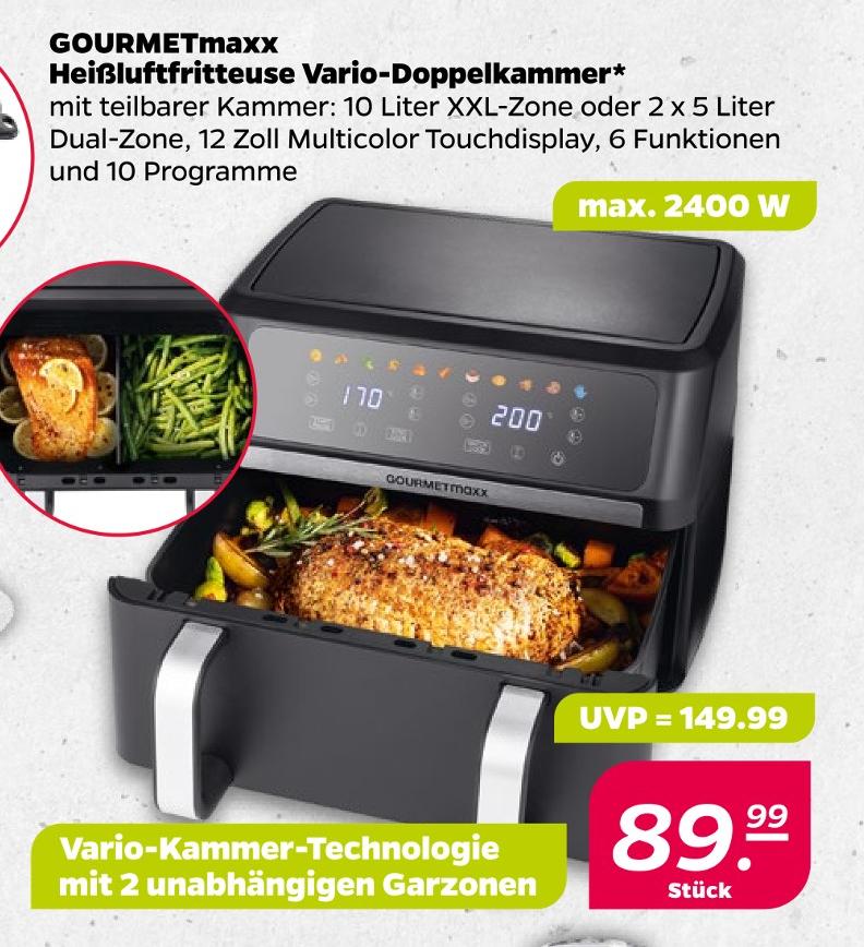 Heißluftfritteuse Vario-Doppelkammer