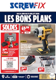 Prospectus Bricolage Screwfix en cours, LES BONS PLANS, 8 pages, 24/06/2026 - 21/07/2026 Catalogue Bricolage Screwfix en cours à Auneuil et alentours, LES BONS PLANS, 8 pages, 24/06/2026 - 21/07/2026