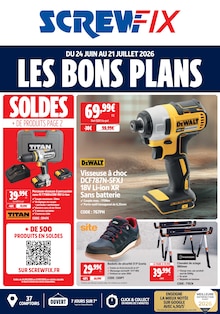Catalogue Screwfix de la semaine "LES BONS PLANS" avec 1 pages, valide du 24/06/2026 au 21/07/2026 pour Le Havre et alentours Prospectus Screwfix de la semaine "LES BONS PLANS" avec 1 pages, valide du 24/06/2026 au 21/07/2026 pour Le Havre et alentours