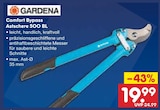Comfort Bypass Astschere 500 BL im Angebot bei Netto Marken-Discount in Landshut Comfort Bypass Astschere 500 BL Angebote von Gardena bei Netto Marken-Discount Landshut für 19,99 €