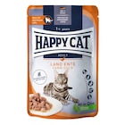 Happy Cat Nassfutter Culinary Meat in Sauce Land Ente - getreidefreie Rezeptur 85 g im Zookauf Prospekt Happy Cat Nassfutter Culinary Meat in Sauce Land Ente - getreidefreie Rezeptur 85 g von Happy Cat im aktuellen Zookauf Prospekt für 0,69 €