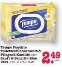 Feuchte Toilettentücher Sanft & Pflegend Kamille Angebote von Tempo bei E center Mainz für 2,49 €
