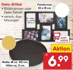 Bilderrahmen oder Deko-Tablett Angebote bei Netto Marken-Discount Potsdam für 6,99 €