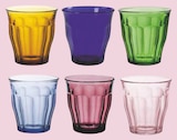 Set de 6 gobelets picardie couleurs 25cl - DURALEX en promo chez Intermarché Caen à 6,99 €