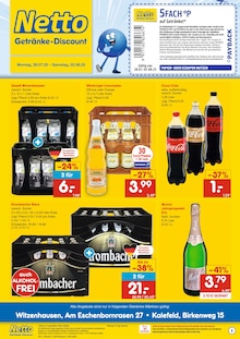 Netto Marken-Discount Witzenhausen Prospekt "DER ORT, AN DEM DU IMMER AUSGEZEICHNETE PREISE FINDEST." mit 2 Seiten