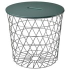Aktuelles Aufbewahrungstisch silberfarben/dunkel graugrün Angebot bei IKEA in Oldenburg ab 24,99 €