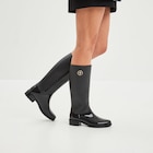 Bottes de pluie cavalières Mosquitos noir femme - La Halle Bottes de pluie cavalières Mosquitos noir femme à 29,99 € dans le catalogue La Halle