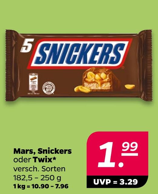 Mars, Snickers oder Twix