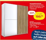 Schwebetürenschrank für 24,99 € bei ROLLER im Angebot Schwebetürenschrank im aktuellen ROLLER Prospekt