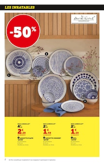 Promo Assiette dans le catalogue Hyper U du moment à la page 2