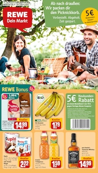 Jack Daniels im REWE Prospekt "Dein Markt" mit 34 Seiten (Minden)