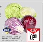 Rotkraut oder Weisskraut Angebote von UNSERE HEIMAT bei Marktkauf Heilbronn für 0,99 €