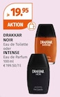 NOIR Eau de Toilette oder INTENSE Eau de Parfum Angebote von DRAKKAR bei Müller Dreieich für 19,95 €