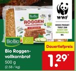 Bio Roggenvollkornbrot im Angebot bei Netto Marken-Discount in Mainz Bio Roggenvollkornbrot Angebote von BioBio bei Netto Marken-Discount Mainz für 1,29 €