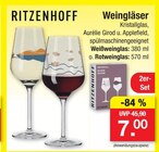 Weingläser Angebote von RITZENHOFF bei Zimmermann Hildesheim für 7,00 €