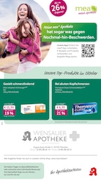 mea - meine apotheke Prospekt für München: "Unsere Oktober-Angebote", 4 Seiten, 01.10.2025 - 31.10.2025