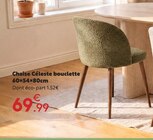 Chaise Céleste bouclette - Maxi Bazar à Douai Chaise Céleste bouclette en promo chez Maxi Bazar Douai à 69,99 €