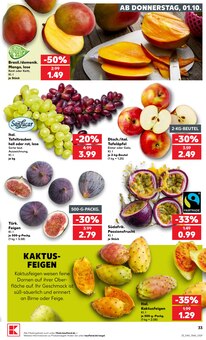 Kaktusfeigen Angebot im Kaufland Prospekt, gültig von 28.09.2026 bis 30.09.2026 Kaktusfeigen Angebot im aktuellen Kaufland Prospekt auf Seite 43