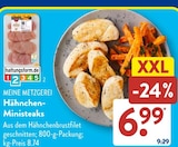 Hähnchen-Ministeaks im ALDI SÜD Prospekt zum Preis von 6,99 €