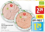 Bio-Frischwurstaufschnitt von Wiltmann für 1,29 € bei EDEKA im Angebot Bio-Frischwurstaufschnitt von Wiltmann im aktuellen EDEKA Prospekt