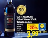 Chianti Riserva DOCG von CORTE ALLE MURA für 3,99 € bei Lidl im Angebot Chianti Riserva DOCG von CORTE ALLE MURA im aktuellen Lidl Prospekt