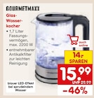 Glas-Wasserkocher im Angebot bei Netto Marken-Discount in Ibbenbüren Glas-Wasserkocher Angebote von GOURMETMAXX bei Netto Marken-Discount Ibbenbüren für 15,99 €