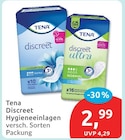 Discreet Extra von Tena für 2,99 € bei budni im Angebot Discreet Extra von Tena im aktuellen budni Prospekt