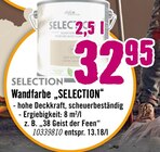 Wandfarbe „SELECTION“ im Angebot bei Hornbach in St. Ingbert Wandfarbe „SELECTION“ Angebote bei Hornbach St. Ingbert für 32,95 €