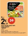 E.Leclerc Pessac - Promo Pasta Salade Poulet rôti Sauce Caesar Promo Pasta Salade Poulet rôti Sauce Caesar à 2,13 € dans le catalogue E.Leclerc à Pessac
