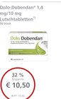 LINDA Kall - Dolo-Dobendan 1,4 mg/10 mg Lutschtabletten Angebot im Prospekt Dolo-Dobendan 1,4 mg/10 mg Lutschtabletten bei LINDA im Kall Prospekt für 10,50 €
