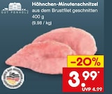 Aktuelles Hähnchen-Minutenschnitzel Angebot bei Netto Marken-Discount in Nürnberg ab 3,99 €