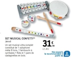 Set musical confetti - JANOD à 31,90 € dans le catalogue E.Leclerc