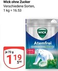 Aktuelles Wick ohne Zucker Angebot bei GLOBUS in Erfurt ab 1,19 €