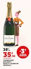 Champagne AOP brut impérial - Moët & Chandon en promo chez Hyper U Draguignan à 35,90 €