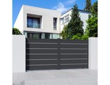 Portail coulissant aluminium gris anthracite "Aracaju" - L. 3,75 x H. 1,76 m - Brico Dépôt à Perpignan Portail coulissant aluminium gris anthracite "Aracaju" - L. 3,75 x H. 1,76 m en promo chez Brico Dépôt Perpignan à 1 099,00 €