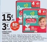 Changes Bébé - Pampers en promo à 3,17 € chez E.Leclerc Changes Bébé - Pampers dans le catalogue E.Leclerc