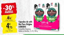 Capsules de café Bio Pure Origine - Carrefour à La Garenne-Colombes Capsules de café Bio Pure Origine en promo chez Carrefour La Garenne-Colombes à 4,75 €