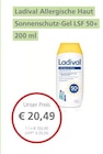 LINDA Ebelsbach - Allergische Haut Sonnenschutz-Gel LSF 50+ Angebot im Prospekt Allergische Haut Sonnenschutz-Gel LSF 50+ bei LINDA im Ebelsbach Prospekt für 20,49 €
