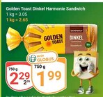 Dinkel Harmonie Sandwich im Angebot bei GLOBUS in Neunkirchen Dinkel Harmonie Sandwich Angebote von Golden Toast bei GLOBUS Neunkirchen für 1,99 €