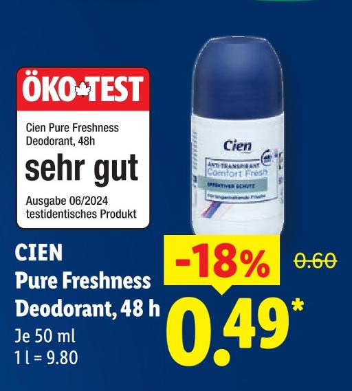 Pure Freshness Deodorant, 48 h