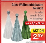 Aktuelle Weihnachtsdeko Angebote bei Zimmermann in Bremerhaven Aktuelles Glas-Weihnachtsbaum Twinkle Angebot bei Zimmermann in Bremerhaven ab 2,99 €