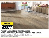 Parkett Landhausdiele Eiche Tabakgrau Angebote von HARO bei OBI Rosenheim für 28,99 €