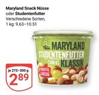 Snack Nüsse von Maryland für 2,89 € bei GLOBUS im Angebot Snack Nüsse von Maryland im aktuellen GLOBUS Prospekt