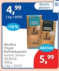 Finest Kaffeekapseln von Nordica für 4,99 € bei budni im Angebot Finest Kaffeekapseln von Nordica im aktuellen budni Prospekt