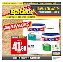 Catalogue Batkor à Gennevilliers, avec 8 pages Prospectus Batkor à Gennevilliers, "100% ARRIVAGES : PRIX BAS EN QUANTITÉ LIMITÉE", 8 pages, 04/07/2025 - 17/07/2025