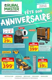 Catalogue Jardineries & Animaleries Rural Master en cours à Parentis-en-Born et alentours, "FÊTE son ANNIVERSAIRE", 4 pages, 06/10/2025 - 18/10/2025