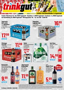 Trinkgut Prospekt der Woche "Aktuelle Angebote" Seite 1, 24.08.2026 bis 29.08.2026 für Ingolstadt Aktueller Trinkgut Prospekt "Aktuelle Angebote" Seite 1 von 4 Seiten für Ingolstadt