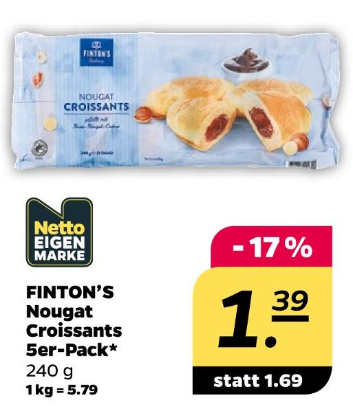 Nougat Croissants 5er-Pack