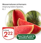 GLOBUS - Wassermelonen rot kernarm Angebot im Prospekt Wassermelonen rot kernarm bei GLOBUS im Prospekt "" für 2,22 €